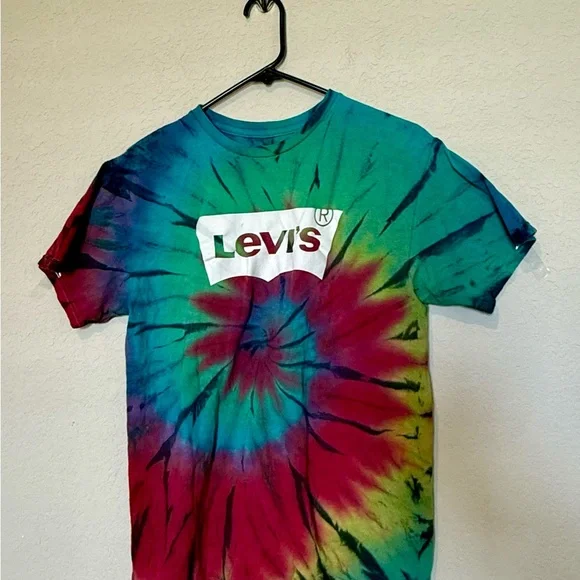 Levi's T Shirt Multicolor Tie-Dye Size M - Picture 1 of 3